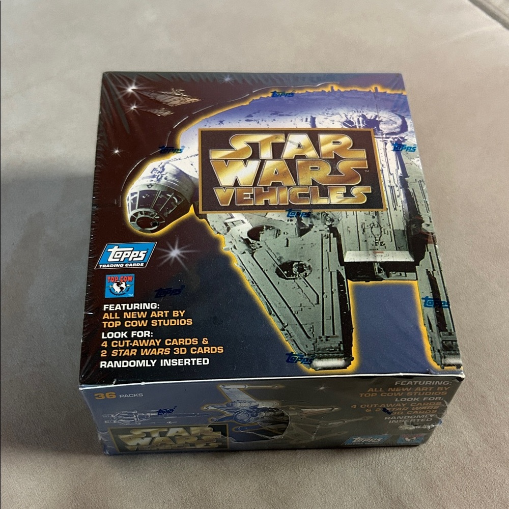 Topps Star Wars Vehicles Trading Card Box - Sealed